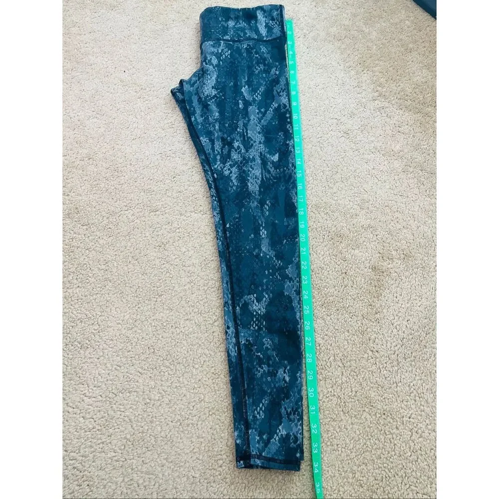 Alo Yoga Leggings Gray Black Abstract Print High-Rise Women’s Small